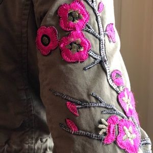 Funky sequin bugs on a Desigual utility jacket!!